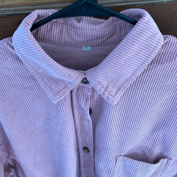 Women’s Mauve Corduroy Shirt Size  XL NWOT - Picture 3 of 9